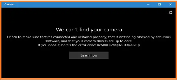 How to fix camera app not working on Windows 10 PC