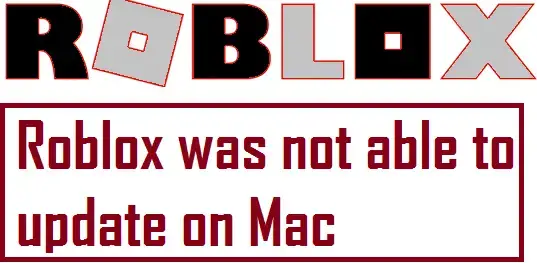 roblox wont update on mac