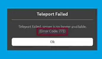 How To Fix Roblox Error Code 771 Teleport Error - roblox offline code