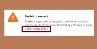 Zoom Error Code 5003 How To Fix Techtipsnow