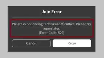 Ibc1qrst223zrm - what is error code 529 in roblox