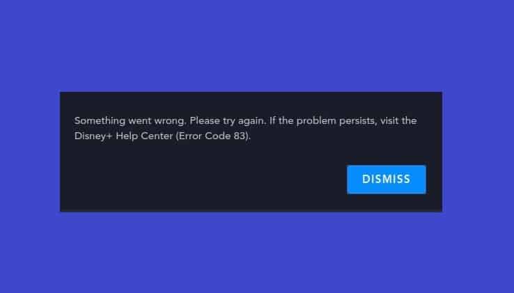 What is the Disney Plus error code 38?