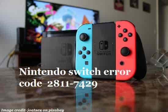 Nintendo switch error code  2811-7429