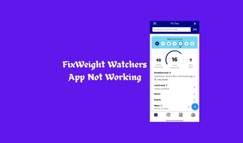 Why Is Weight Watchers App Not Working Today? Here's Fix [2024]