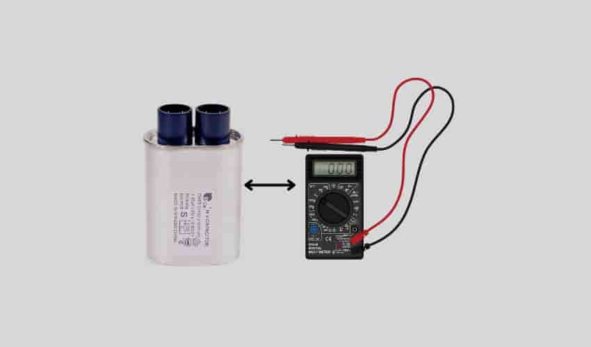 Test the defective high-voltage capacitor