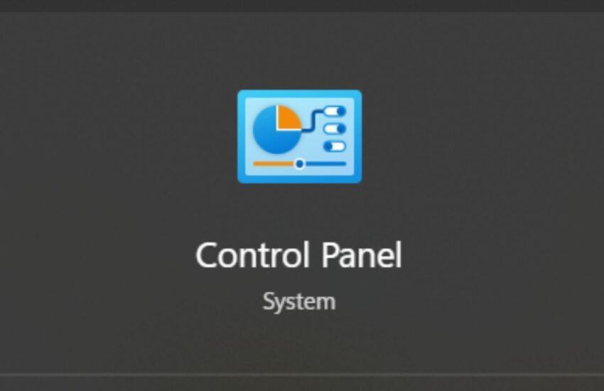 How to Open control panel in Windows 11