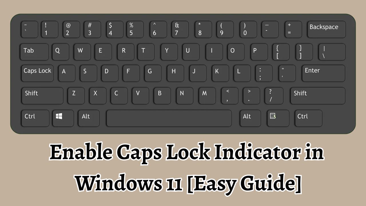 Enable Caps Lock Indicator in Windows 11 [Easy Guide]