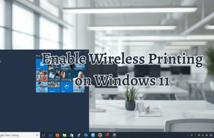 Enable Wireless Printing on Windows 11
