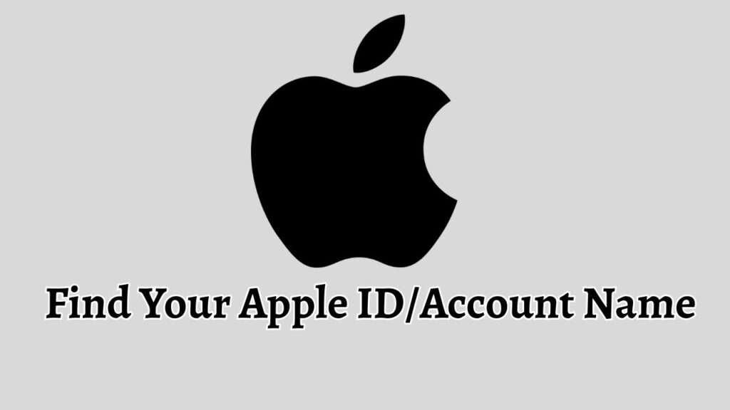 Find Your Apple ID or Account Name