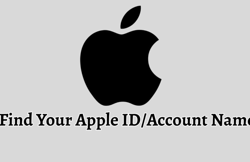 Find Your Apple ID or Account Name