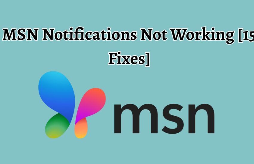 MSN Notifications Not Working