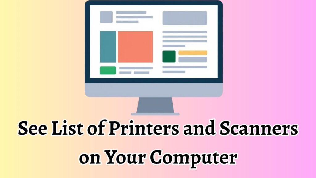 See List of Printers and Scanners on Your Computer