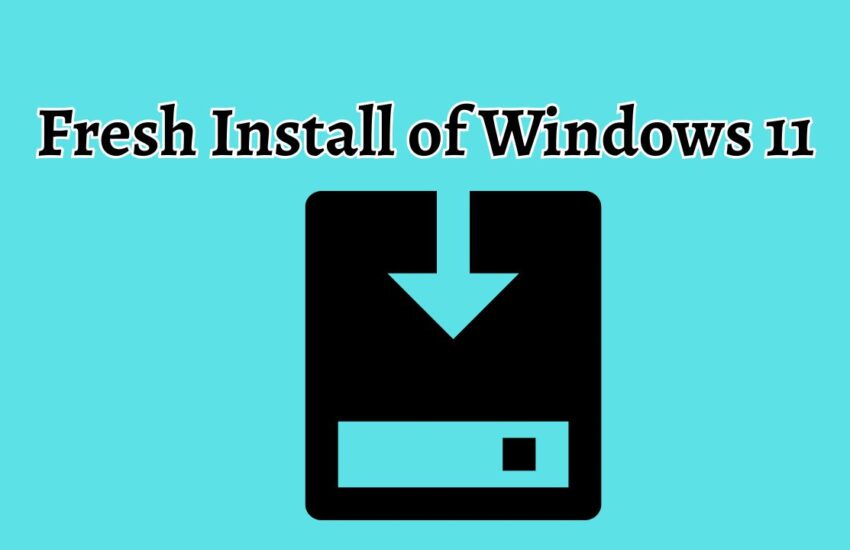 Fresh Install of Windows 11