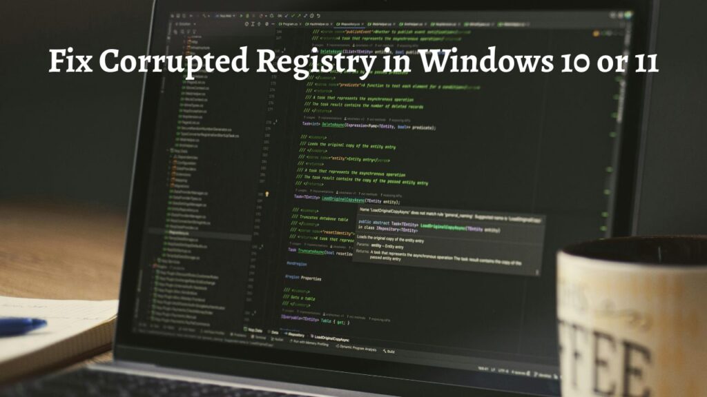 Fix Corrupted Registry in Windows 10 or 11