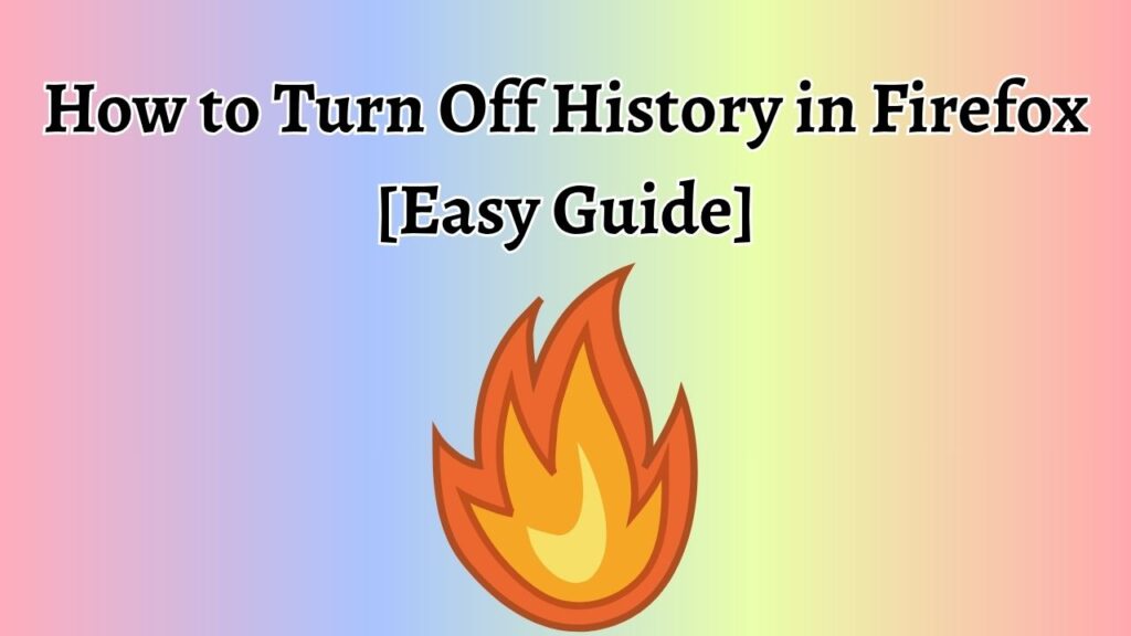 How to Turn Off History in Firefox [Easy Guide]