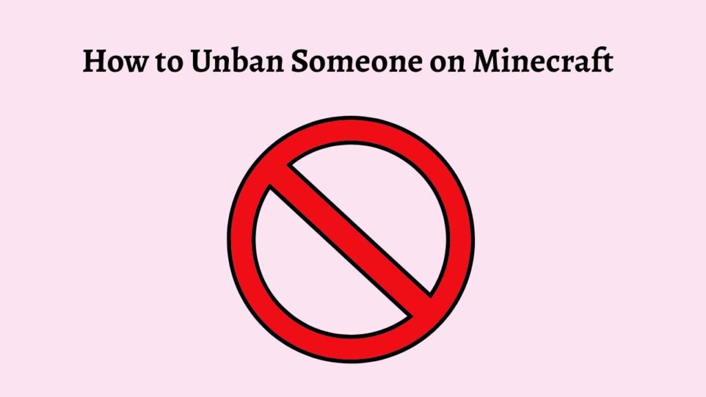 How to Unban Someone on Minecraft [On Your Own]