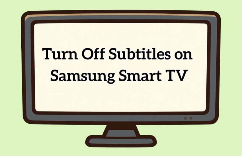 Turn Off Subtitles on Samsung TV