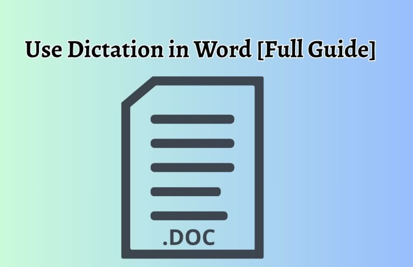 Use Dictation in Word