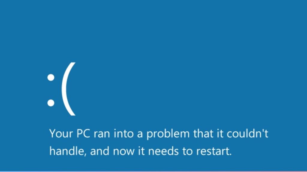 Your PC Ran Into a Problem and Needs Restart