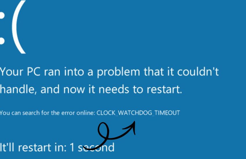 Clock Watchdog Timeout Error on Windows 11 or 10