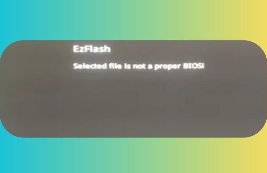 Fix Selected File Is Not a Proper BIOS