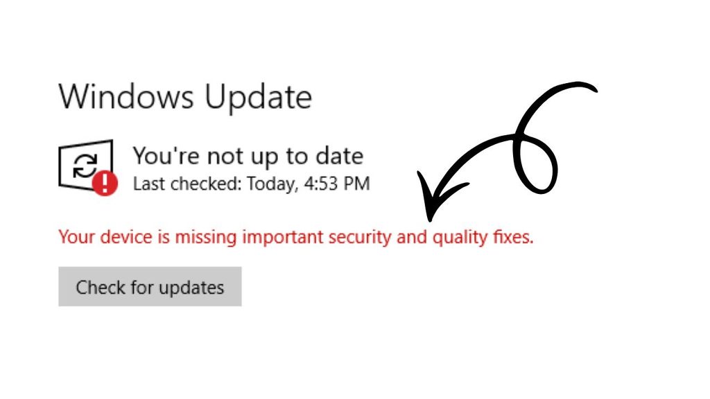 Your Device Is Missing Important Security and Quality Fixes